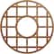 Ekena Millwork O'Neal Wood Fretwork Pierced Ceiling Medallion, Walnut, 22"OD x 8"ID x 1/4"T CMWP22X22X0250ONWA - alternate 1